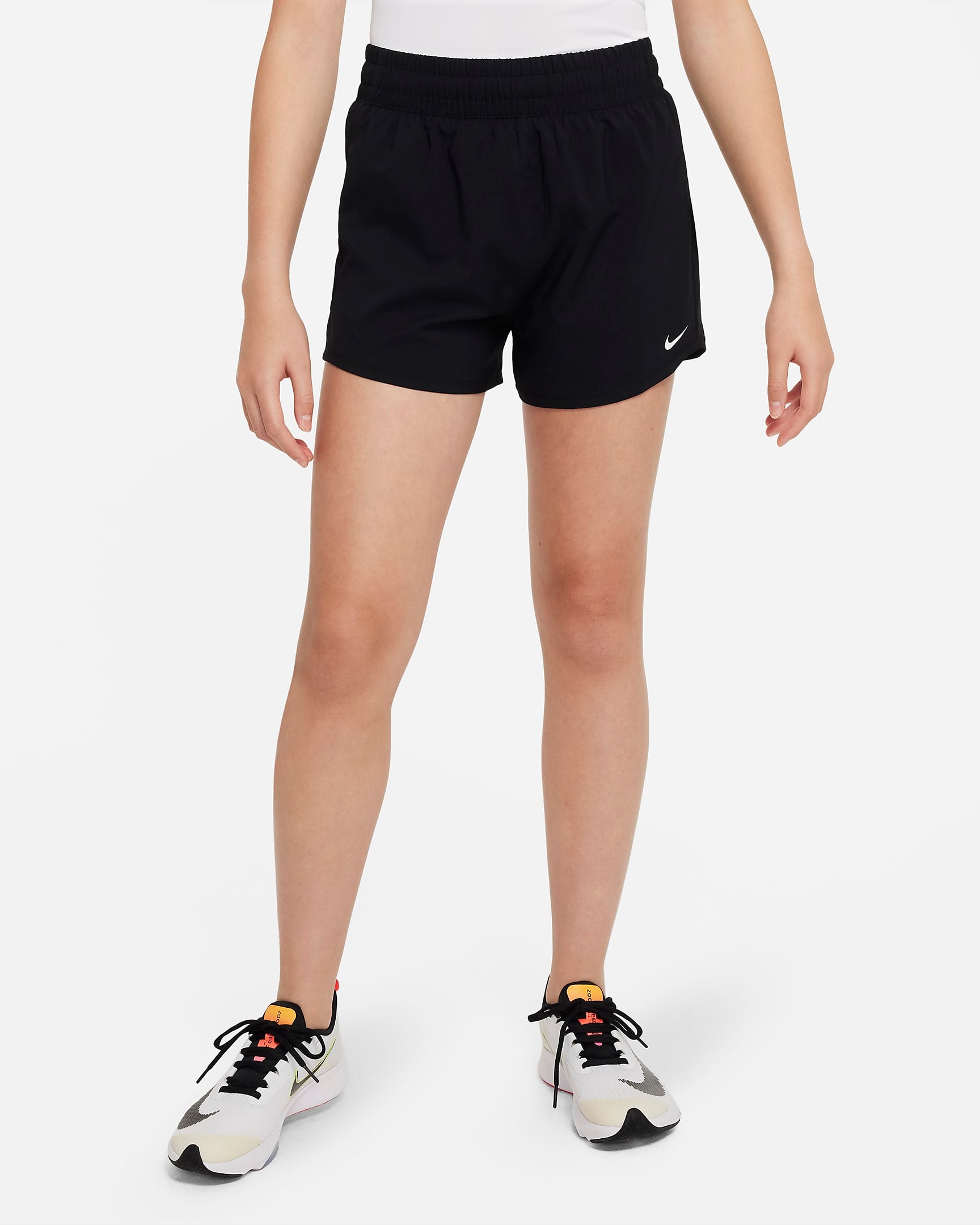 NIKE DRI-FIT HIGH-WAISTED WOVEN SHORTS - DX4967