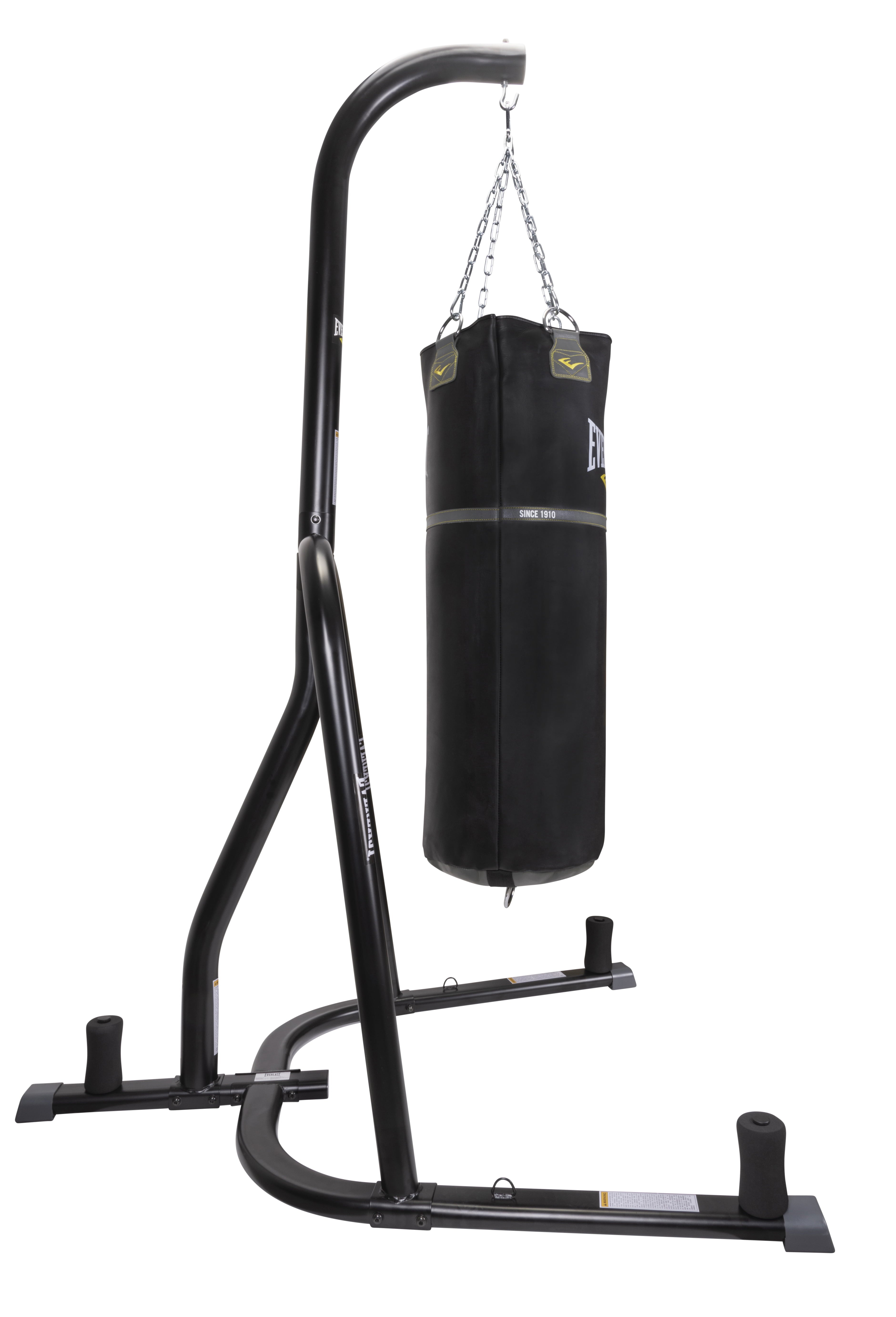 Everlast Steel Heavy Punching Bag Stand Workout Equipment for Kickboxing, Boxing, and MMA Training with 3 Plate Pegs and 100 Pou - 4812BDTC