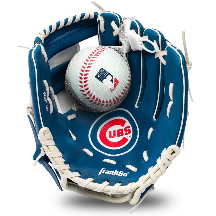 FRANKLIN CUBS MLB TEAM GLOVE AND BALL SET-BLUE/WHITE - 76099F16 – The ...