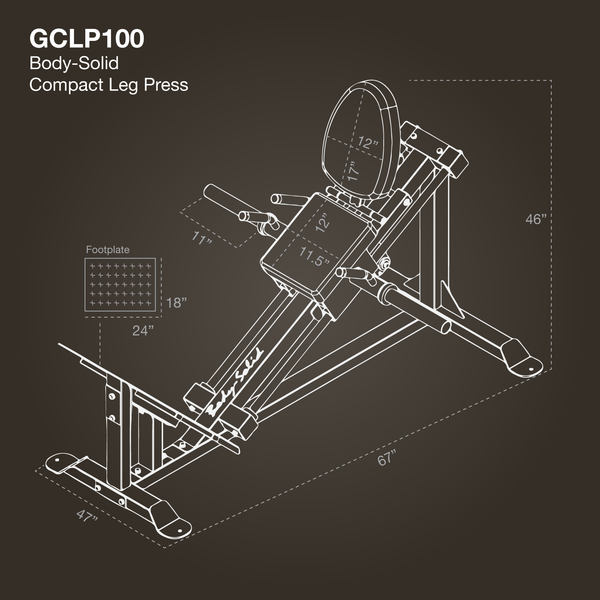 COMPACT LEG PRESS - GCLP100