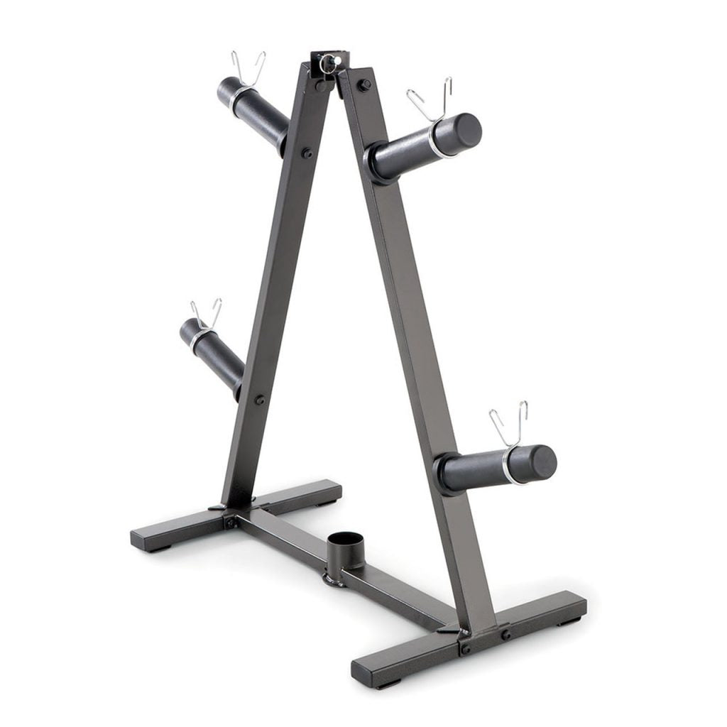Marcy A-Frame Olympic Weight Plate Tree & Vertical Bar Holder - PT-5740