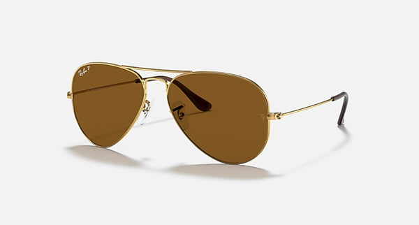 AVIATOR GOLDW/ GRYSTAL BROWN POLARIZED - RB3025-00157