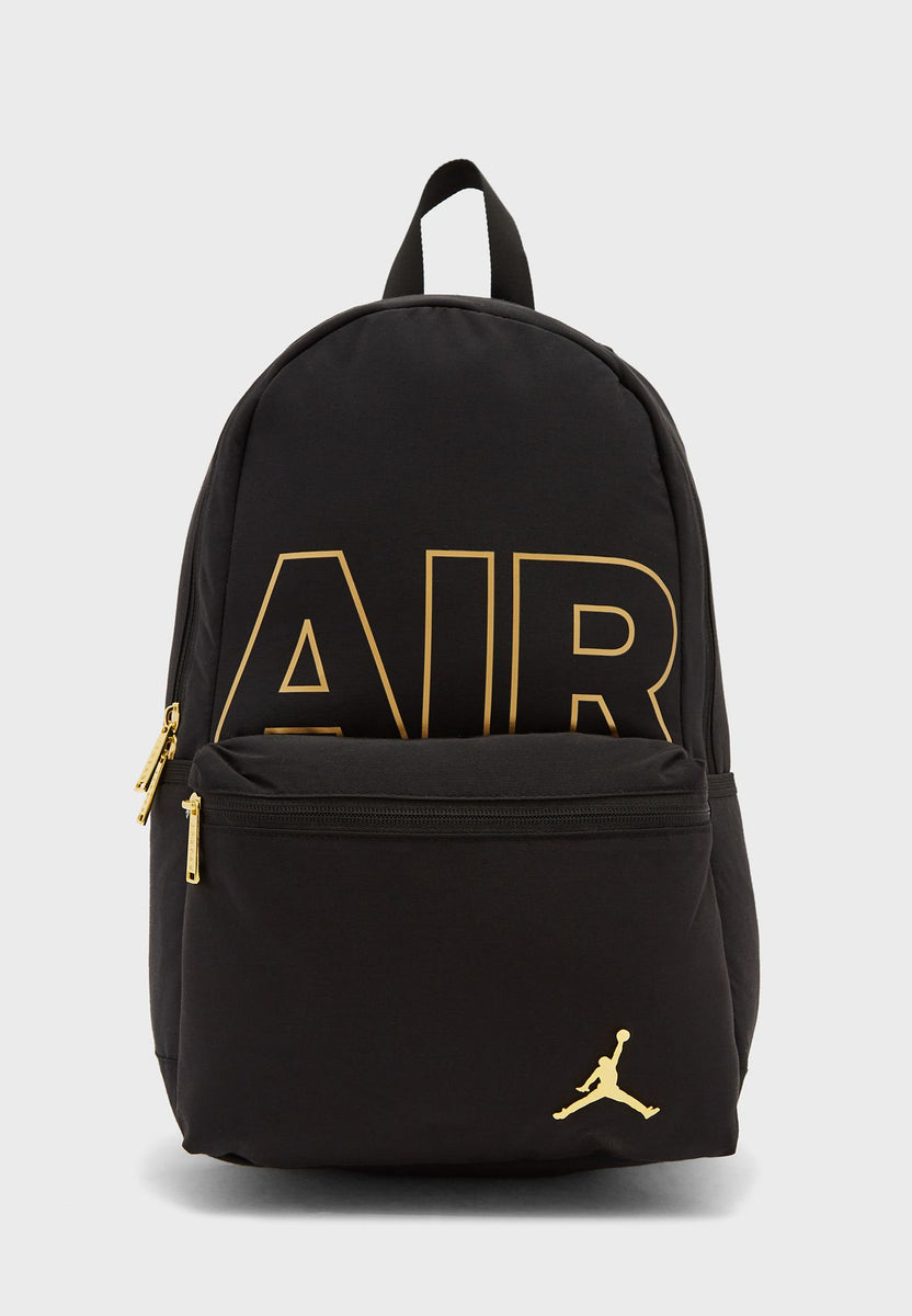 JORDAN AIR BACKPACK BLACK / GOLD - 9A0721 â The Sports Center