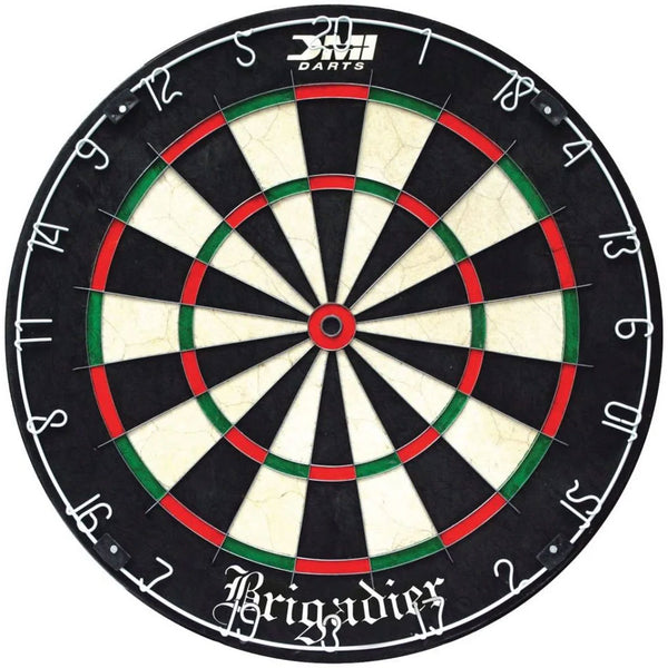 DMI Sports Brigadier Regulation-Size Staple-Free Bristle Dartboard with Staple-Free Wiring System and Bullseye - 60012