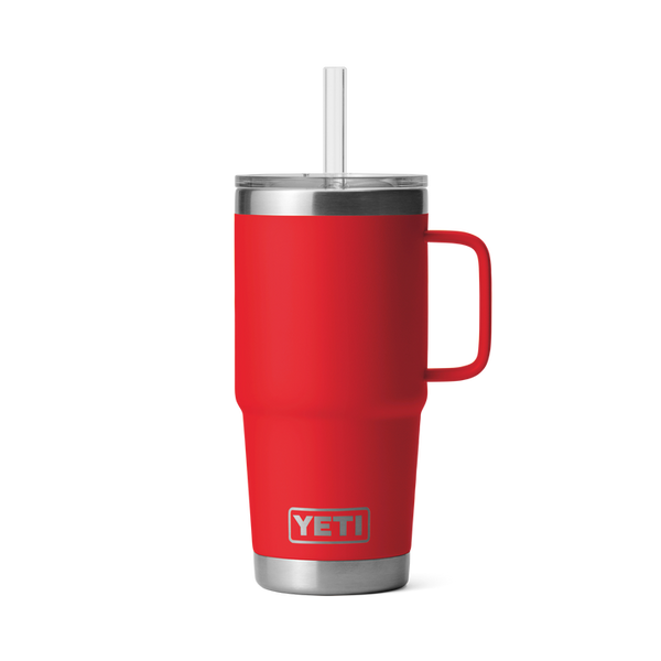 YETI RAMBLER 25oz STRAW MUG RESCUE RED - YRMSTR25RR