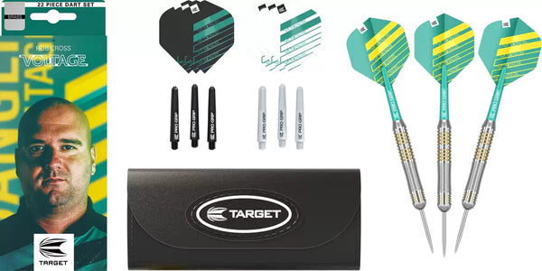 Robb Cross Brass 22gr Steel Tip Darts Set - 170016