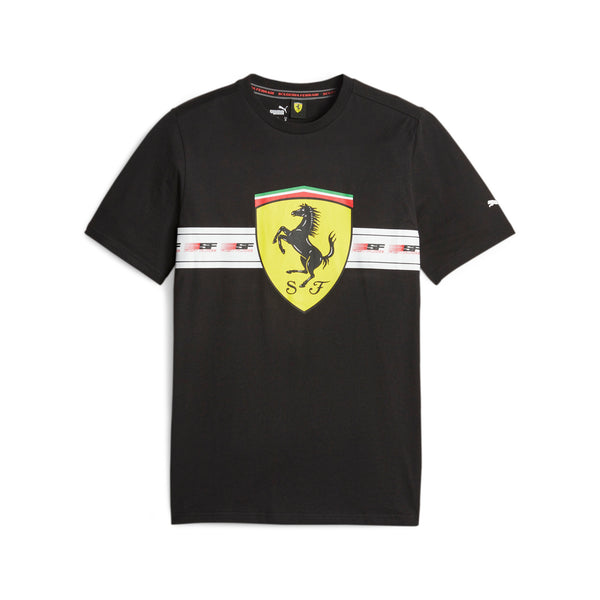 FERRARI RACE HERITAGE BIG SHIELD TEE (BLK) - 62095301