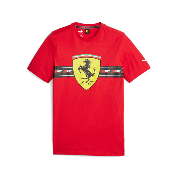 FERRARI RACE HERITAGE BIG SHIELD TEE (RED) - 62095302