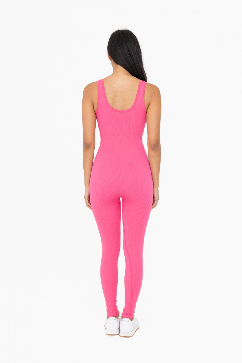 Ribbed Seamless V-Neck Catsuit - AP6388