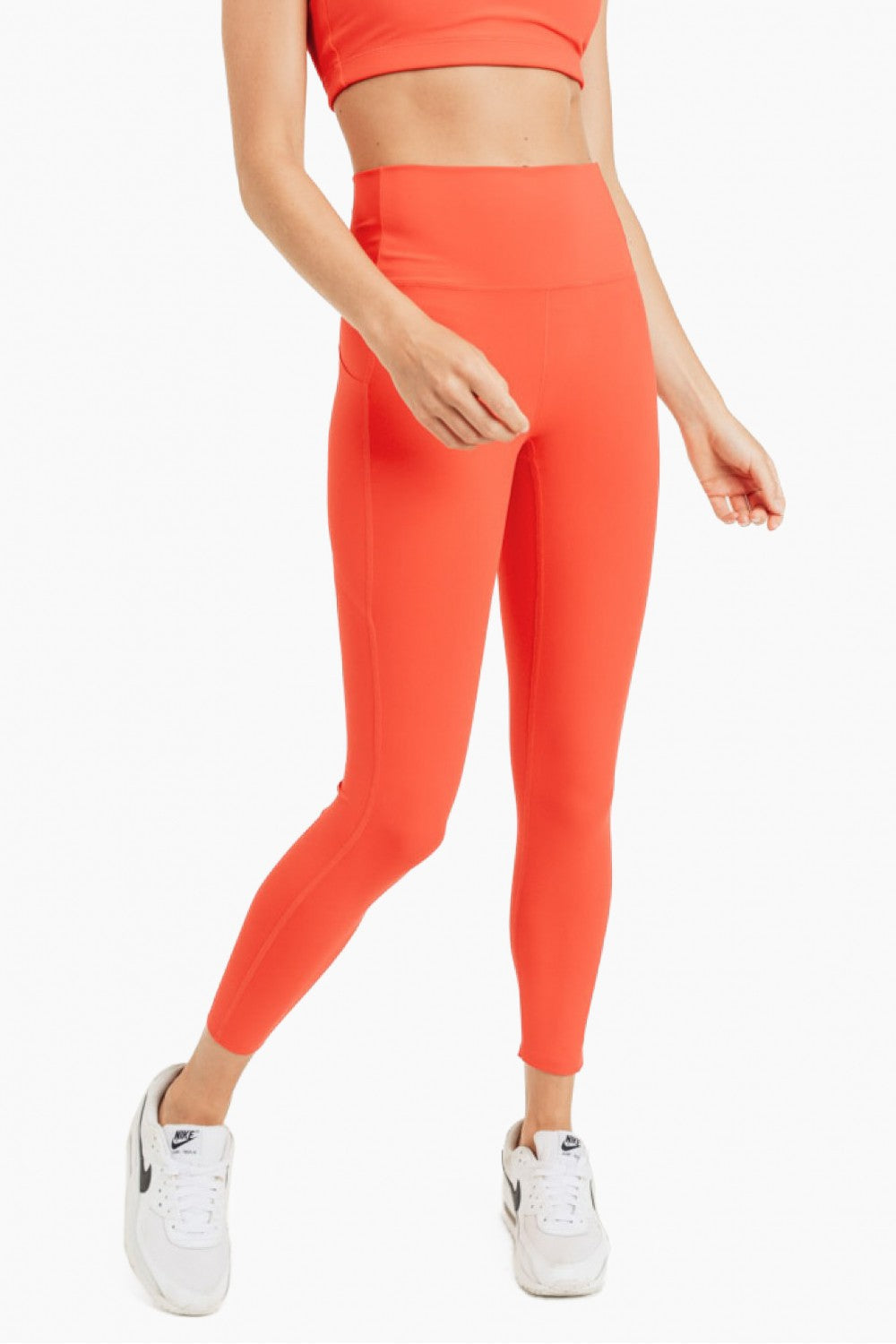 Laser-Cut and Bonded Essential Foldover Highwaist Leggings - APH2713