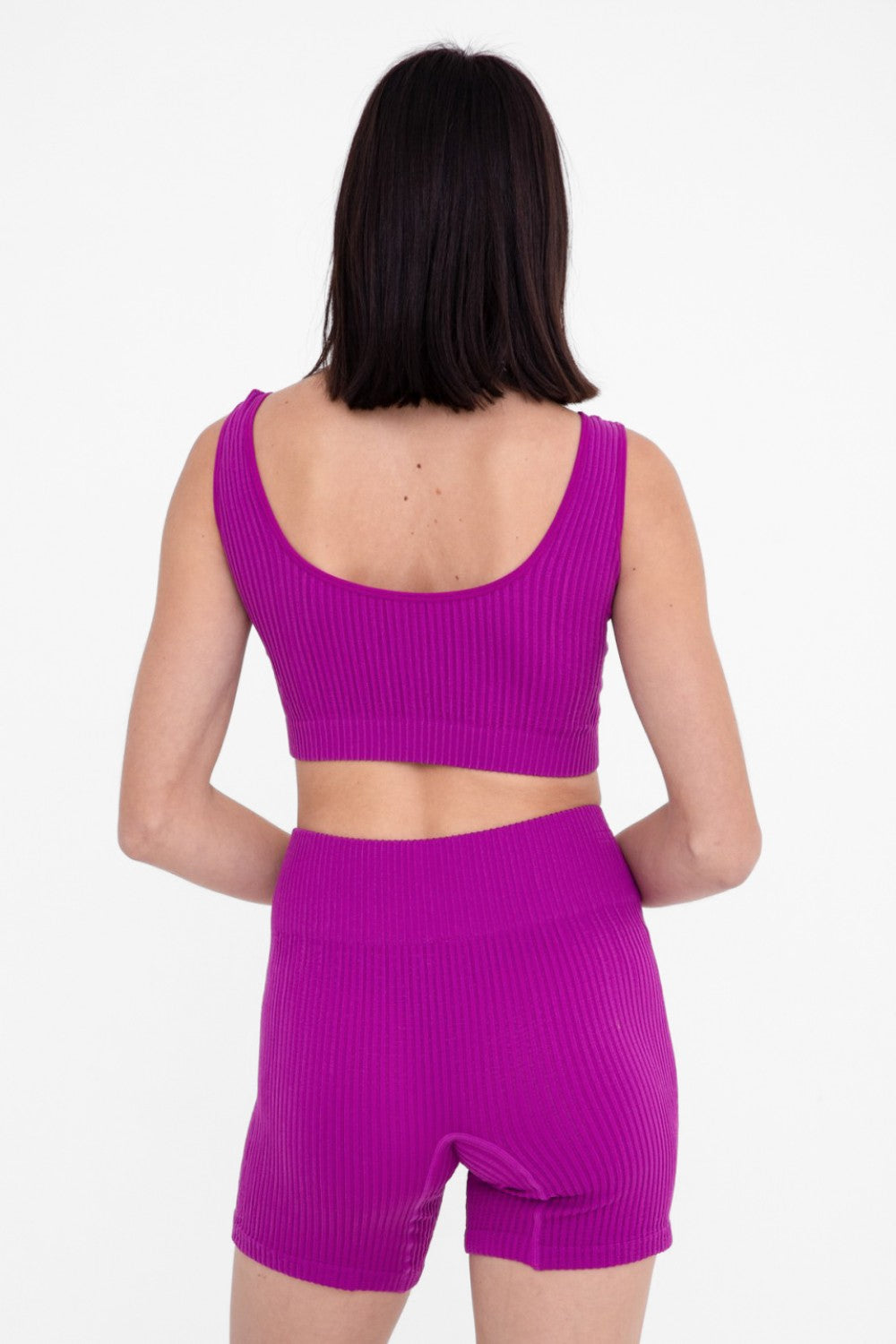 RIBBED SEAMLESS SPORTS BRA - AT-A1235