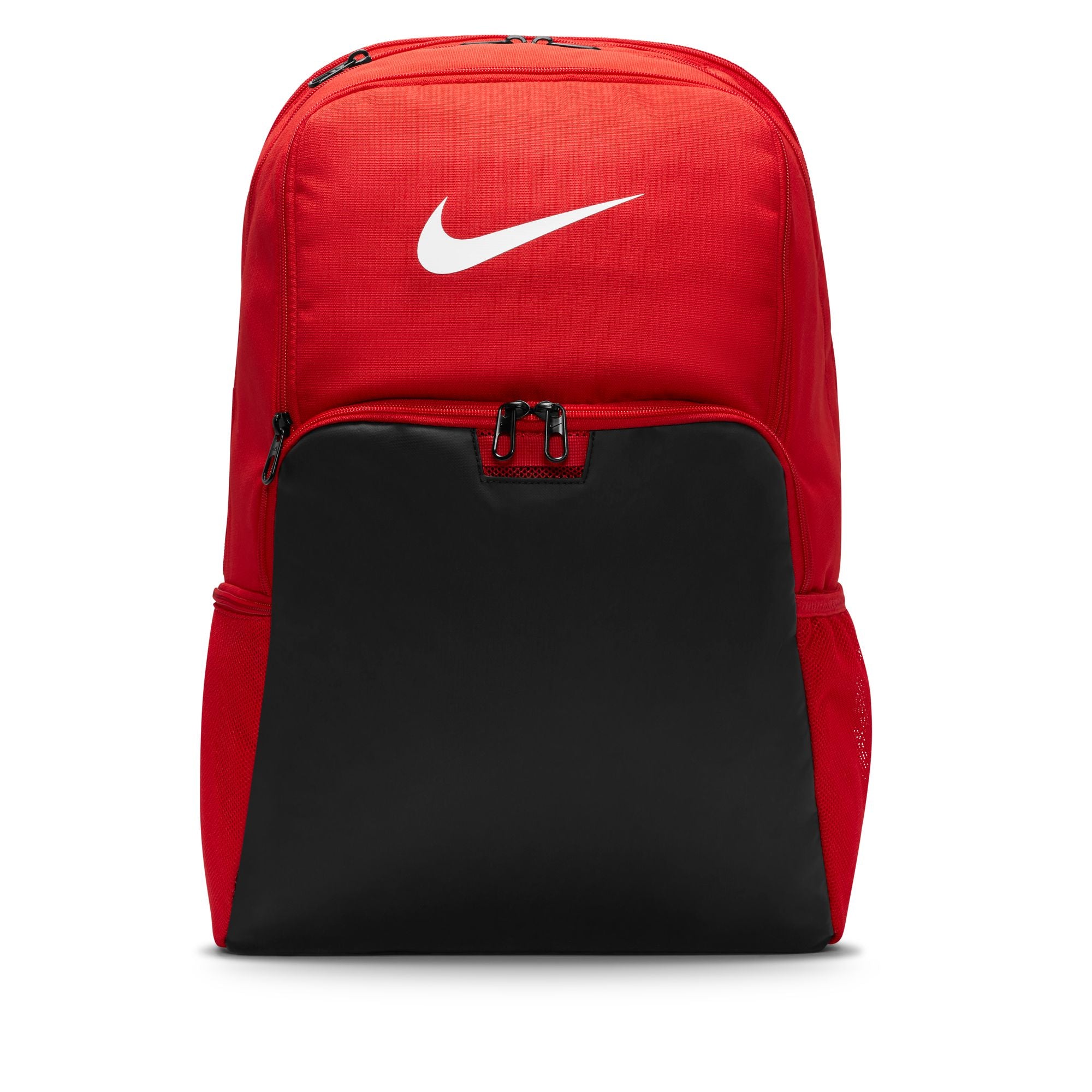 Nike Nike Brasilia Medium Backpack - 9.0, Black/Black/Habanero Red, Mi–