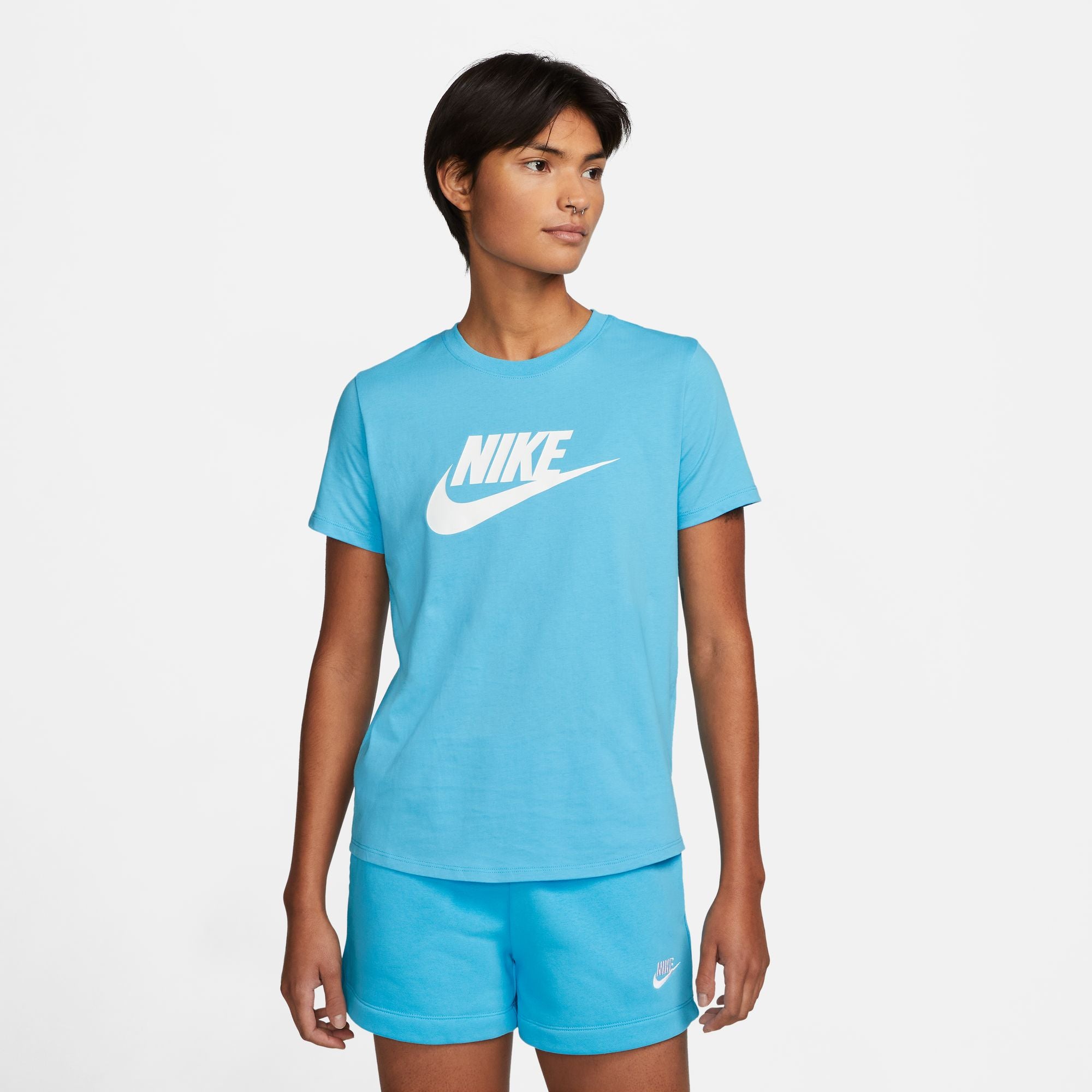 Womens Nike Sportswear Essential Logo T-Shirt - DX7906