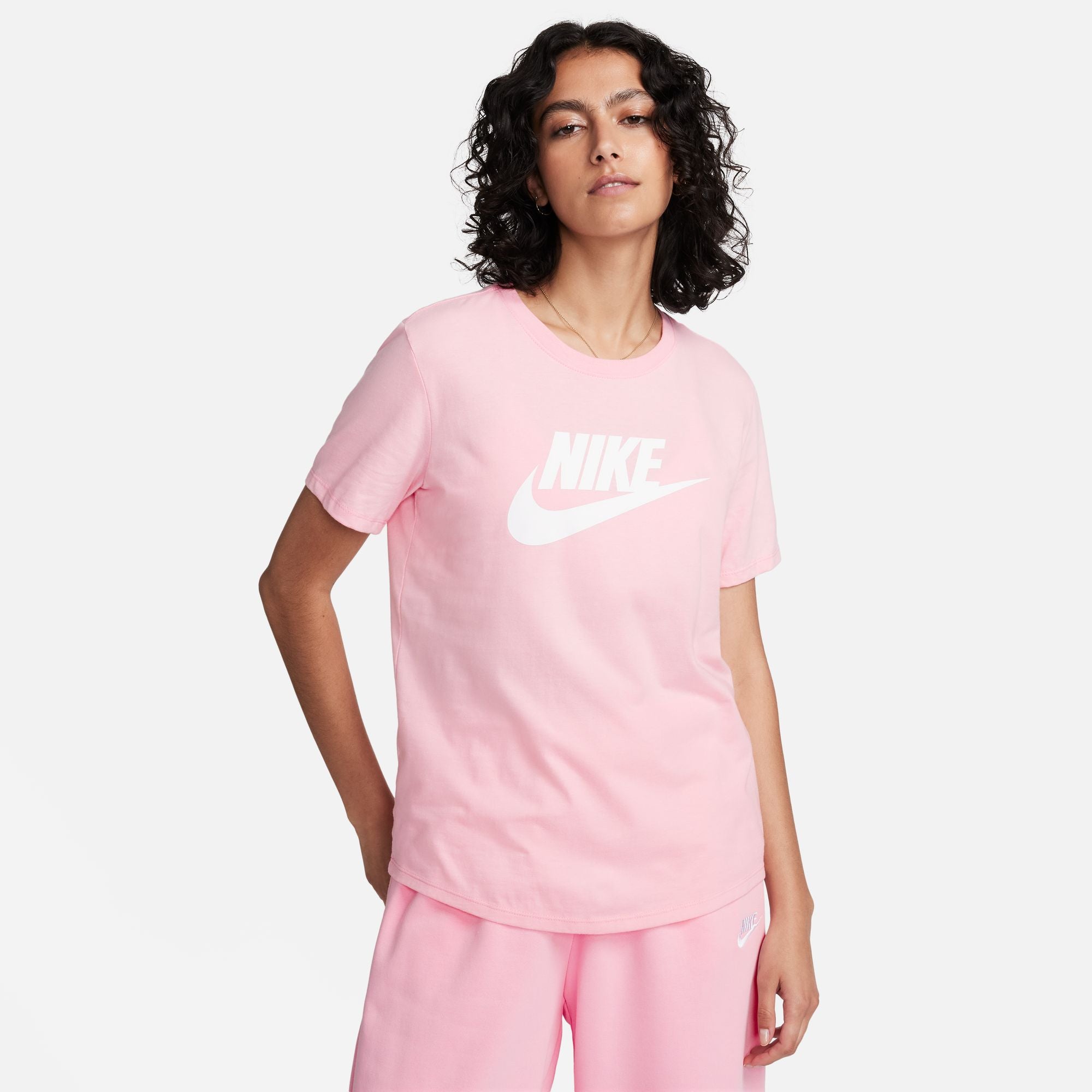 Womens Nike Sportswear Essential Logo T-Shirt - DX7906