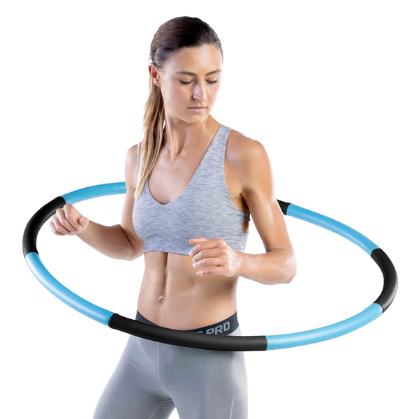 WEIGHTED HULA HOOP BLU/BK - HH-0319-BB