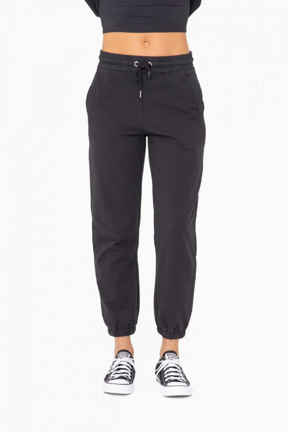 Swoop Back Twill Joggers - KP-A1109
