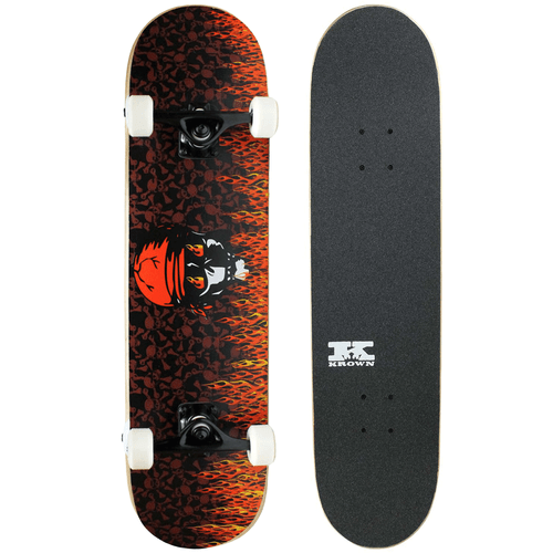 KPC Complete Red Flame Skateboard 7.75" - KPC-301