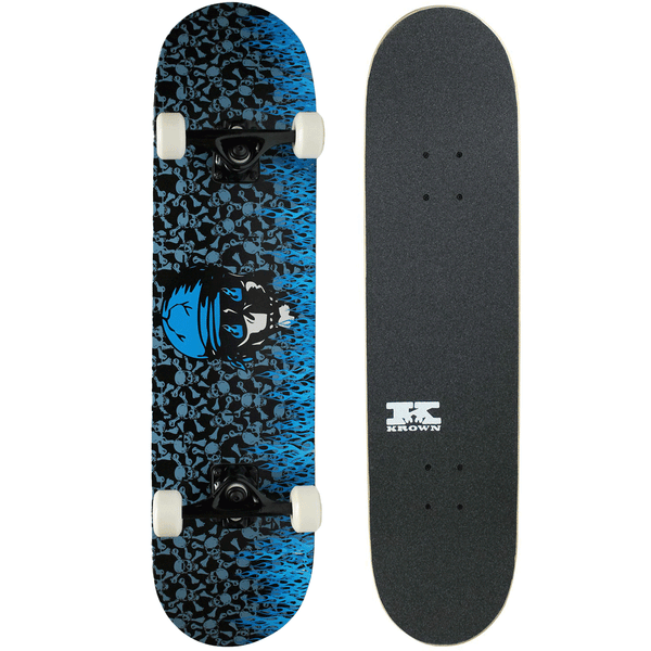 Krown Blue Flame Complete Skateboard 7.75" - KPC-303