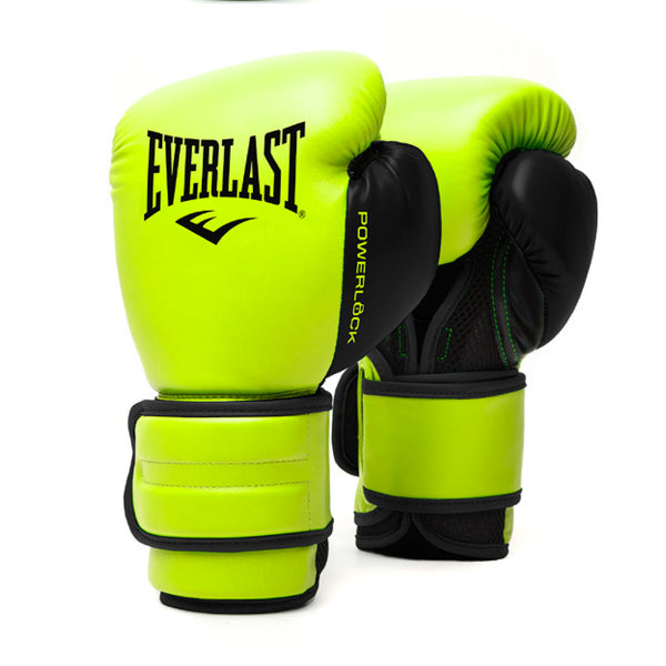 Everlast Powerlock Training Gloves 14 Oz Neon Yellow - P00002315