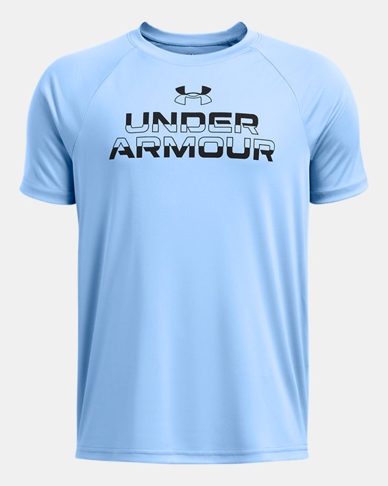 UA TECH SPLIT WORDMARK SS TEE - 1383010