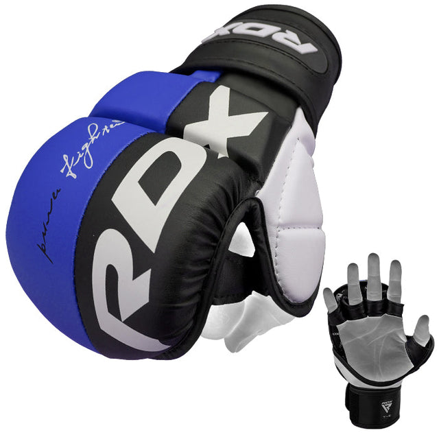 RDX T6 Plus MMA Sparring Gloves Blue - GGR-T6U