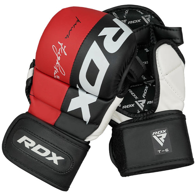 RDX T6 Plus MMA Sparring Gloves Red - GGR-T6R