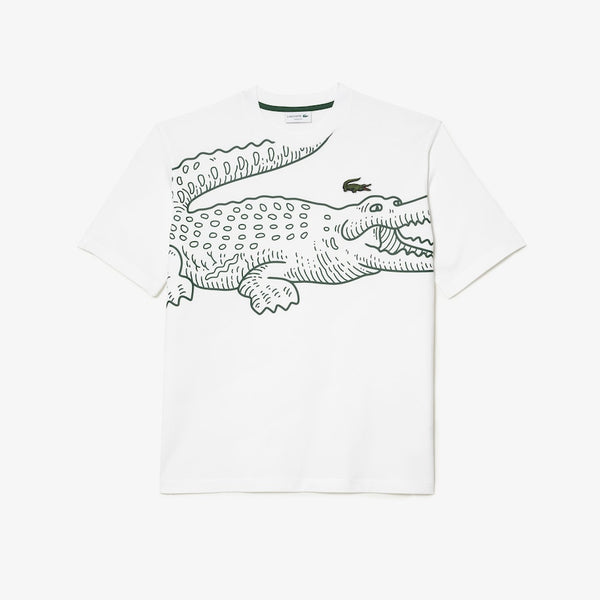 Crocodile Print Crew Neck T-ShirtCrocodile Print Crew Neck T-Shirt - TH5511-51