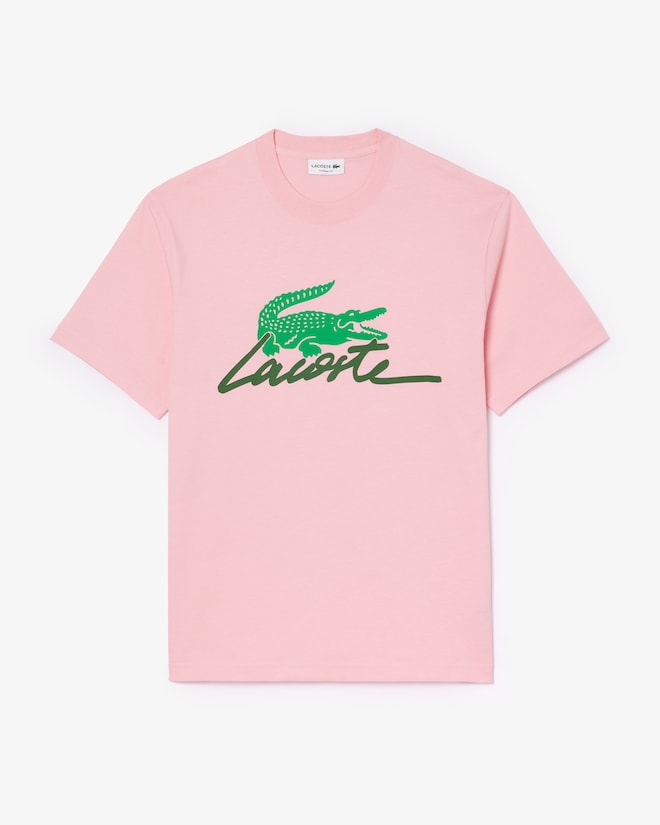 SS T-SHIRT w/CROC & LACOSTE SCRIPT - TH6562