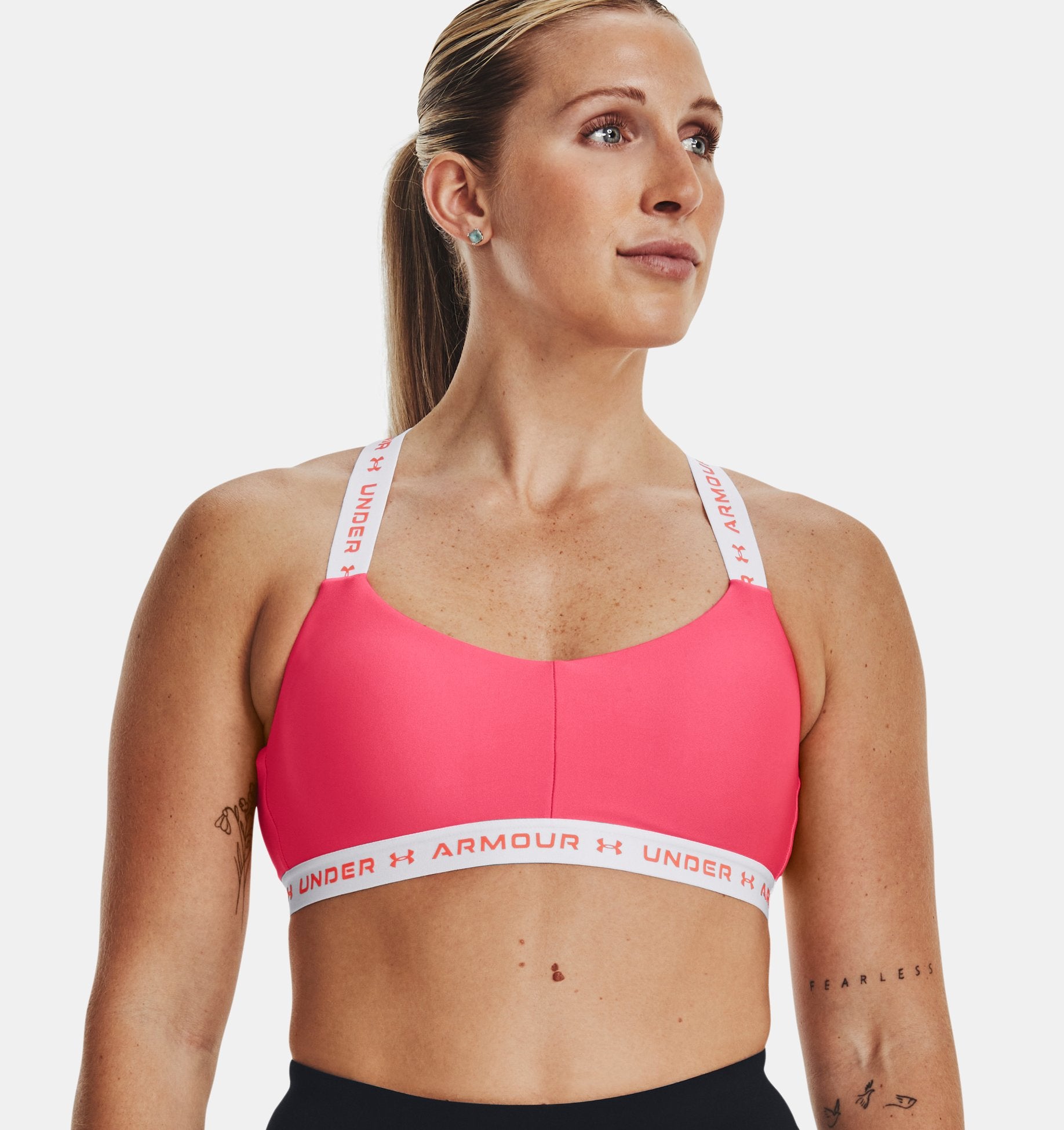 Under Armour Women's UA Mid Crossback Sports Bra 1361034 - Pick Color- New