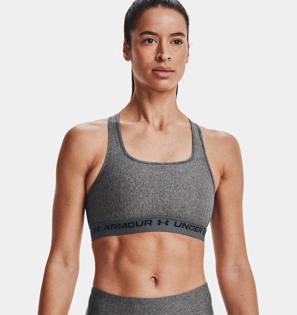 Women's Armour® Mid Crossback Heather Sports Bra - 1361036