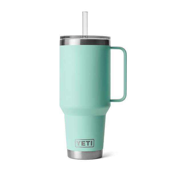 RAMBLER 42 OZ STRAW MUG SEAFOAM - YRMSTR42SF