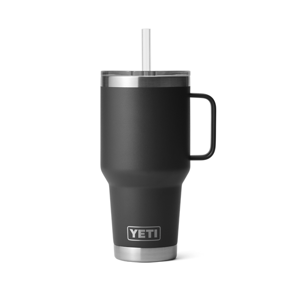 RAMBLER 35 OZ STRAW MUG BLACK - YRMSTR35B