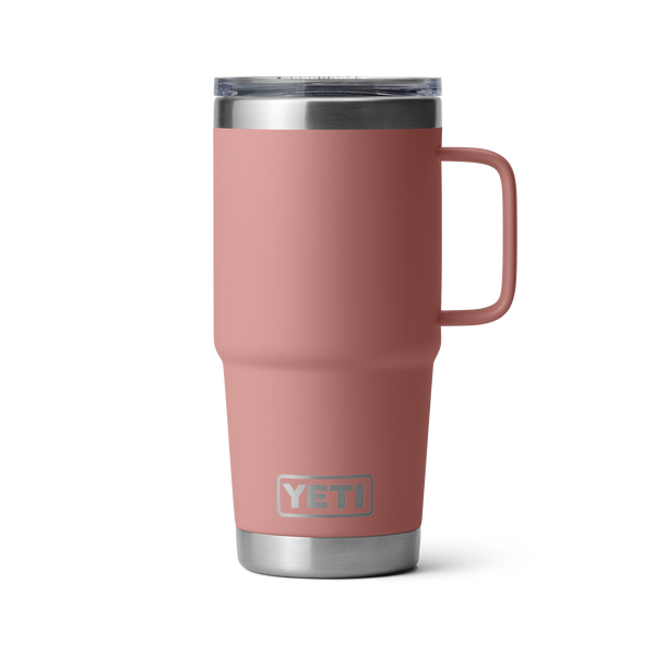 YETI RAMBLER 20oz TRAVEL MUG SANDSTONE PINK - YRAMTM20SP