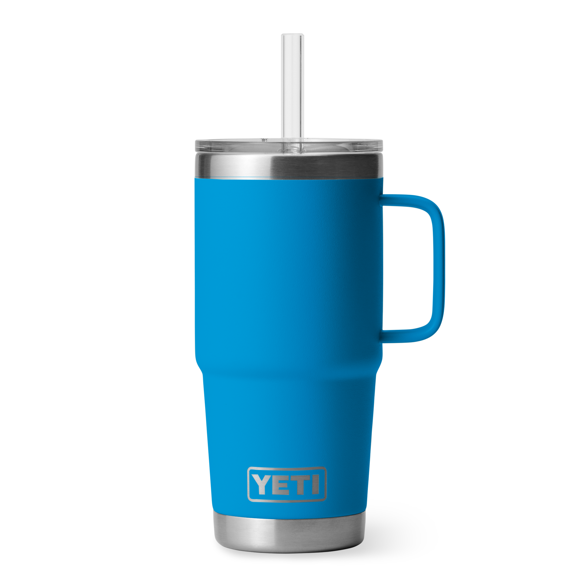 RAMBLER 25 OZ STRAW MUG BIG WAVE BLUE - YRMSTR25BWB – The Sports Center