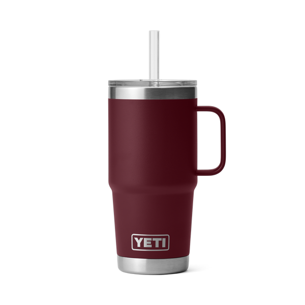 RAMBLER 25 OZ STRAW MUG WILD VINE RED - YRMSTR25WVR