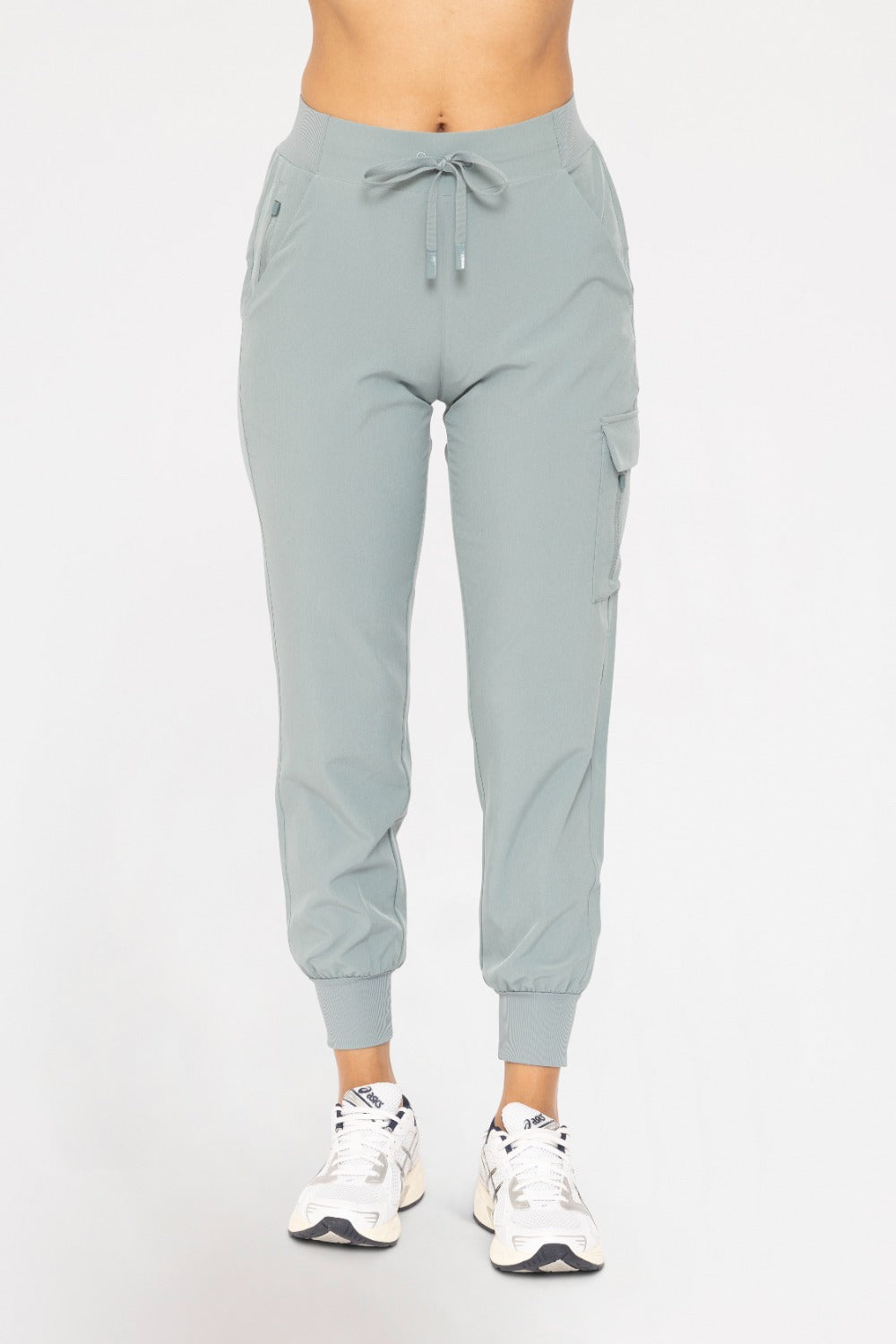 High-Waisted Capri Active Joggers with Pockets - AP-B0115