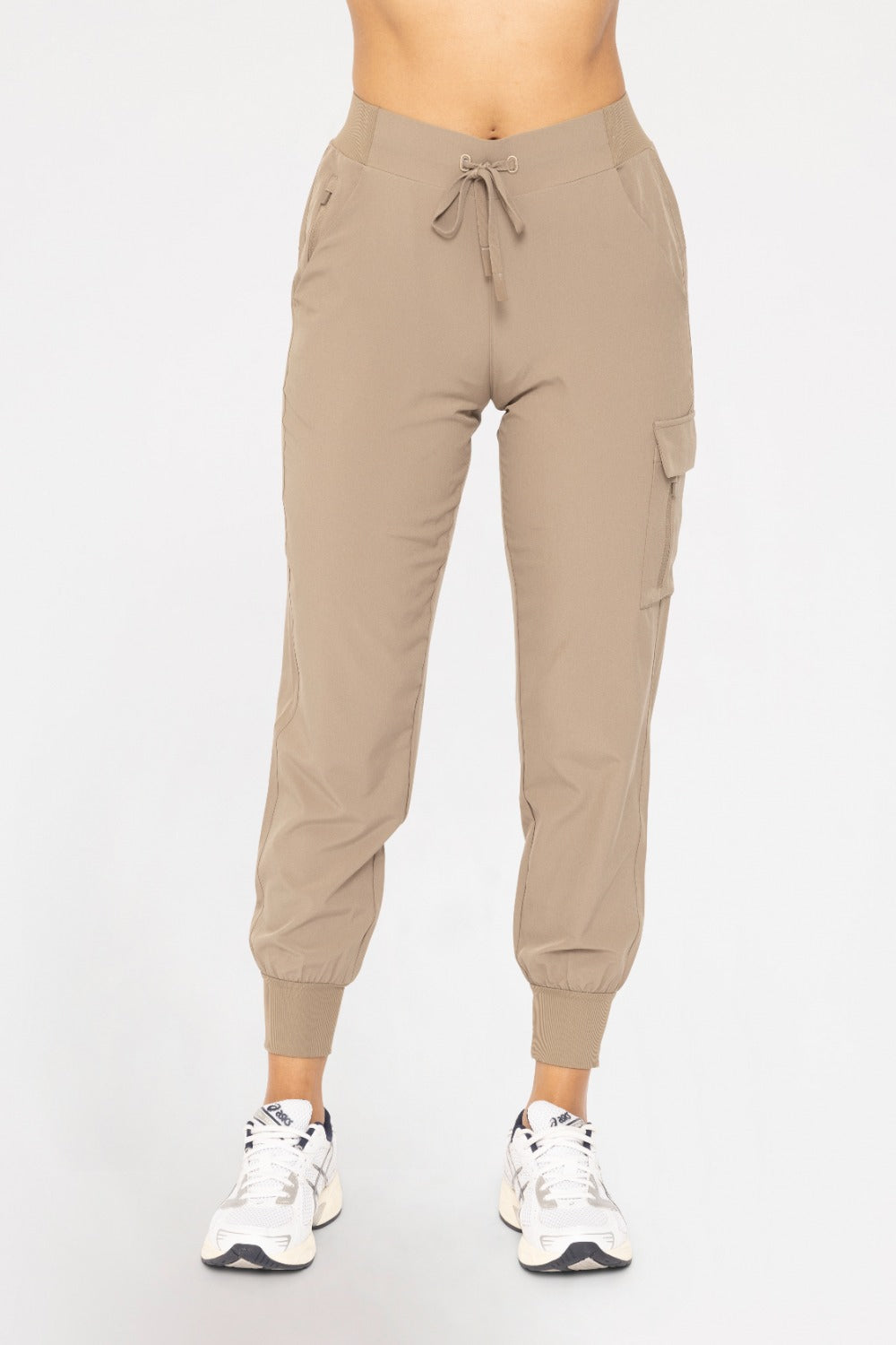 High-Waisted Capri Active Joggers with Pockets - AP-B0115