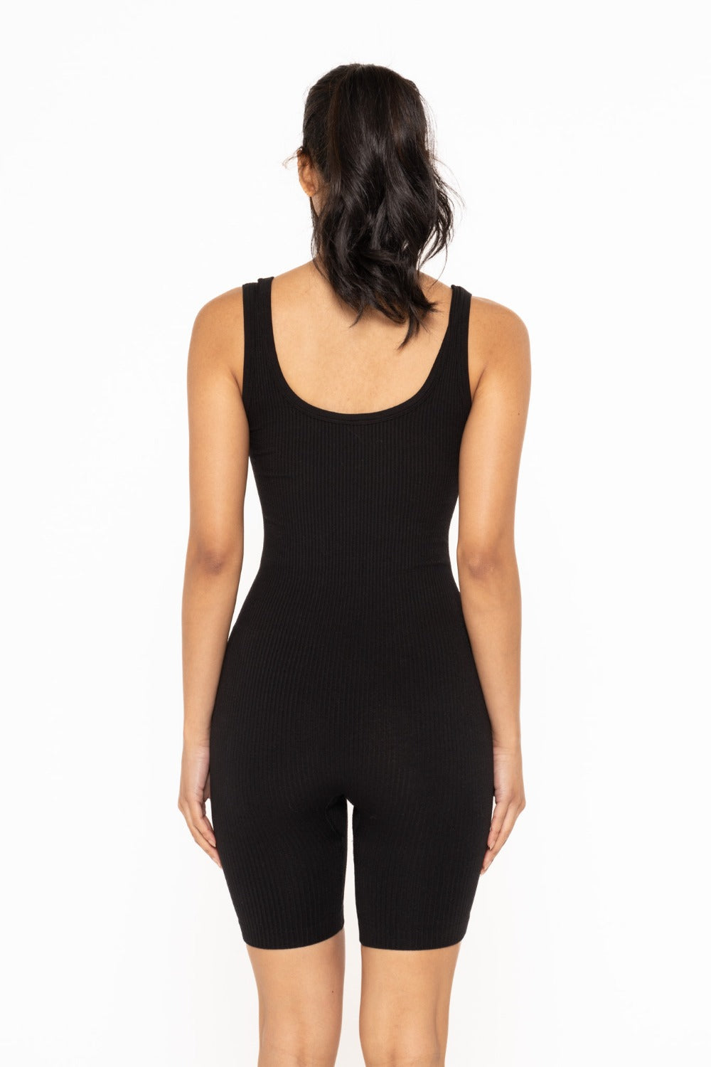 Ribbed Seamless Shortsie Romper - AP6374