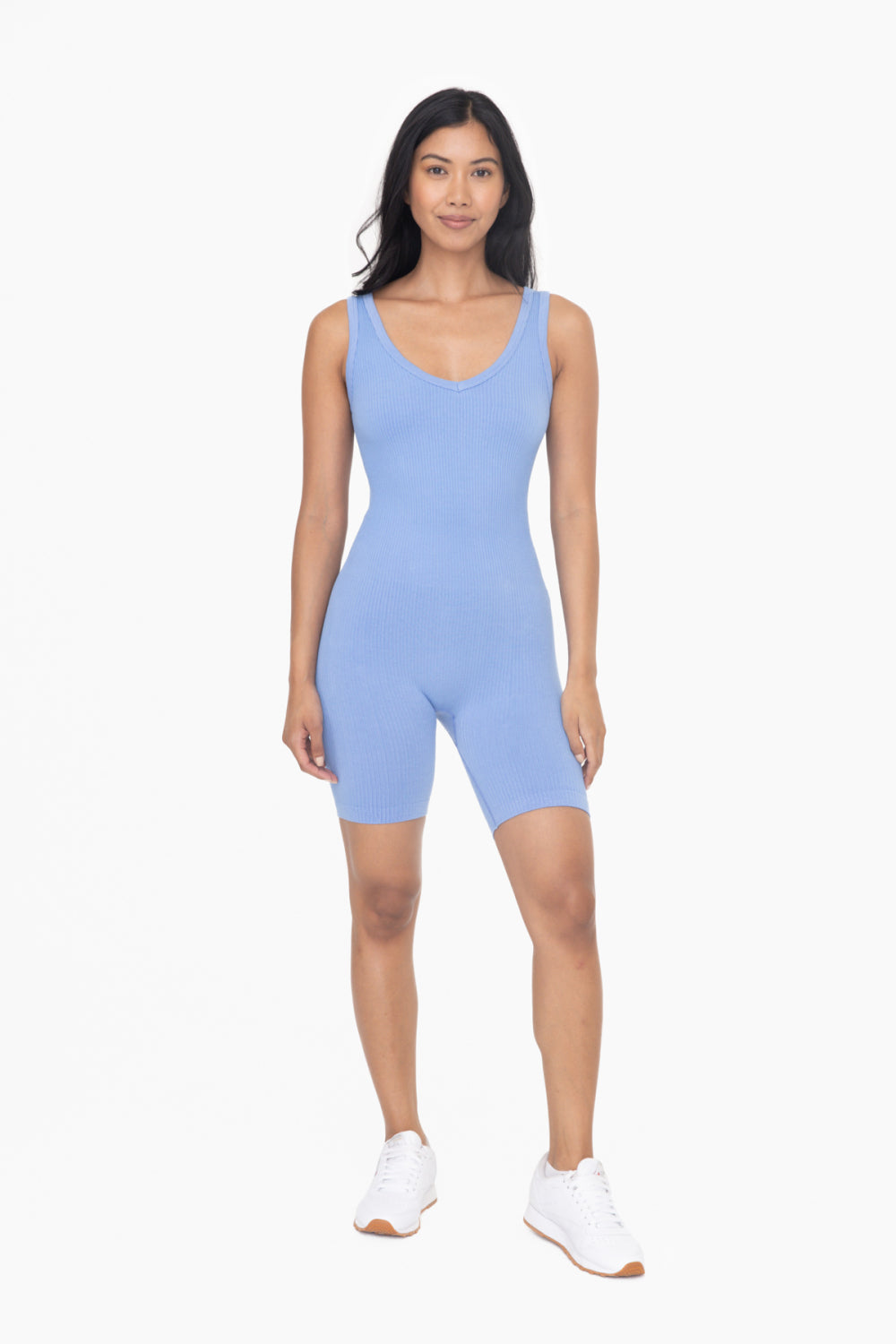 Ribbed Seamless Shortsie Romper - AP6374