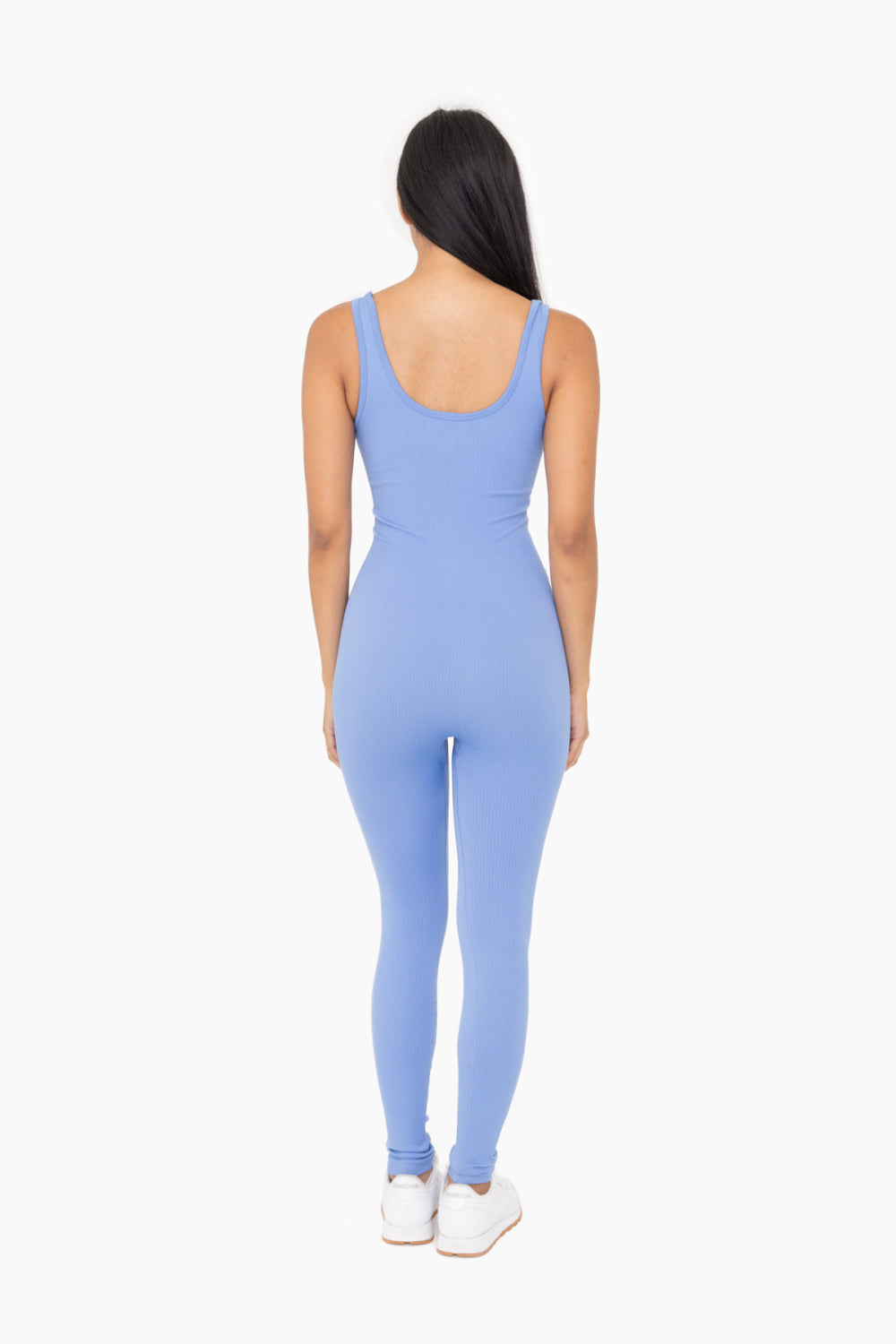 Ribbed Seamless V-Neck Catsuit - AP6388