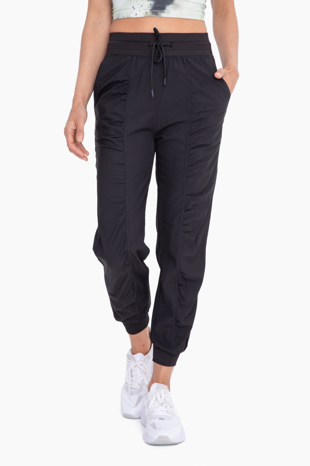 RUCHED FRONT ACTIVE JOGGERS - AP7185