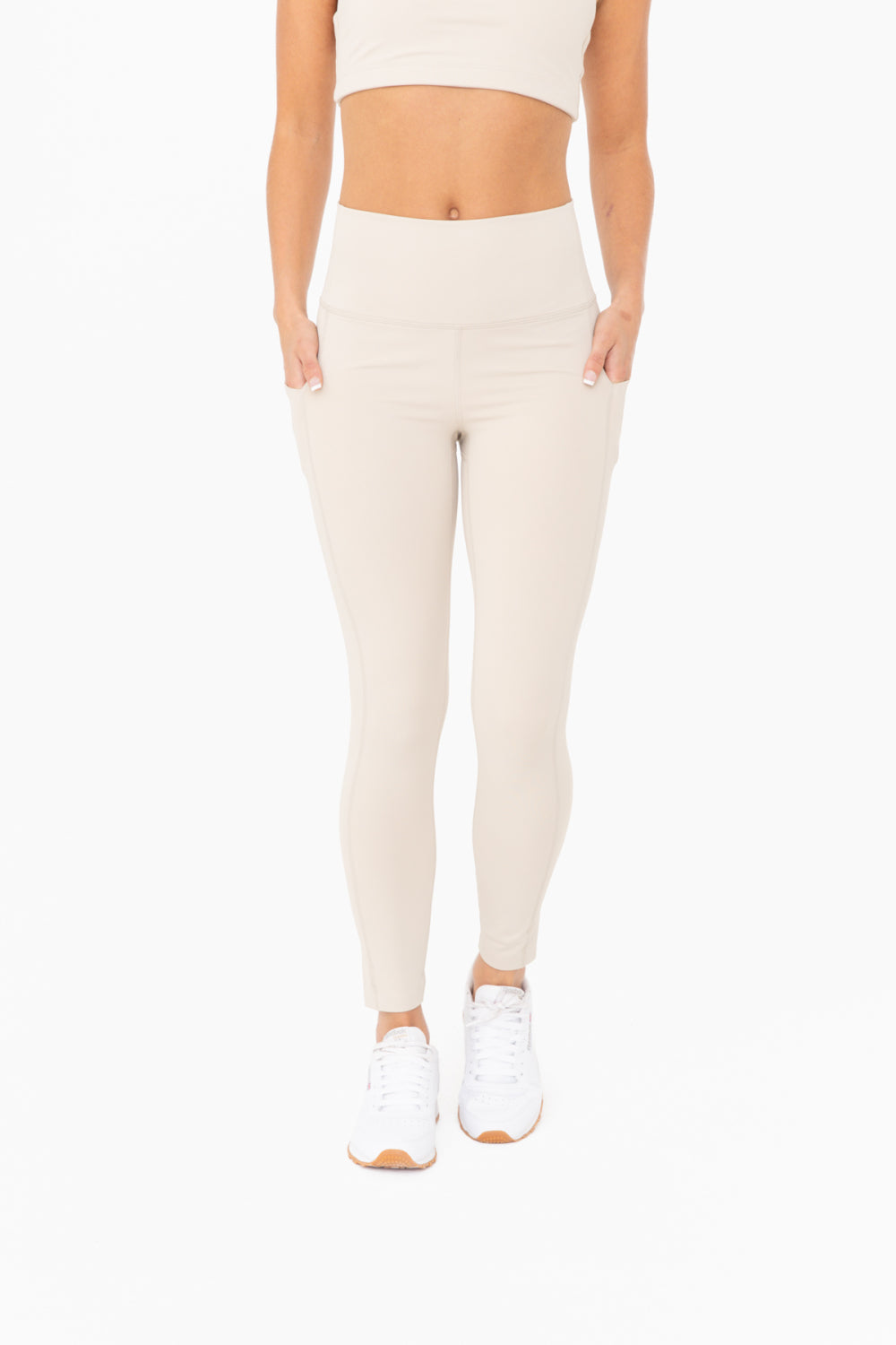 Laser-Cut and Bonded Essential Foldover Highwaist Leggings - APH2713