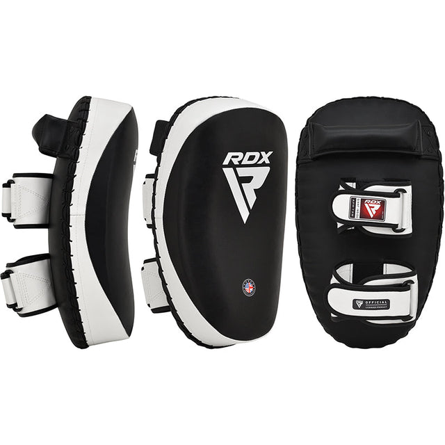 RDX T3 Muay Thai Kick Arm Pad King White/Black - APR-T3W