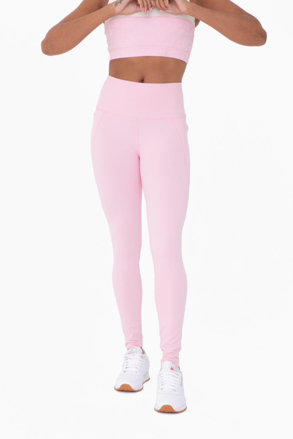 TAPERED BAND ESSENTIAL SOLID HIGH-WAIST LEGGING - BP600