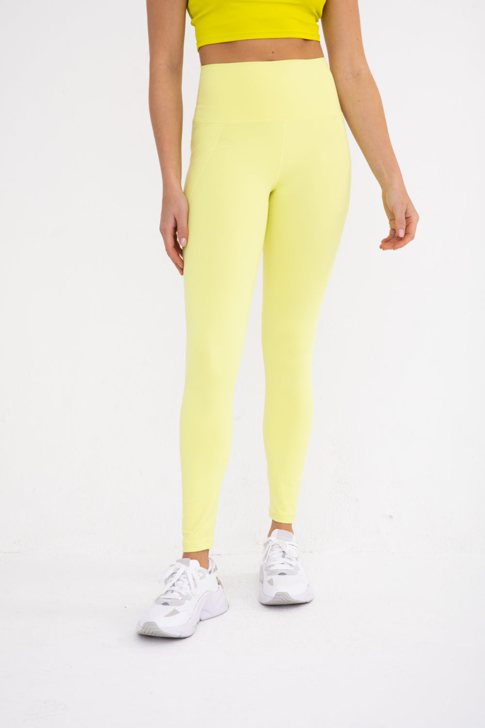 TAPERED BAND ESSENTIAL SOLID HIGH-WAIST LEGGING - BP600