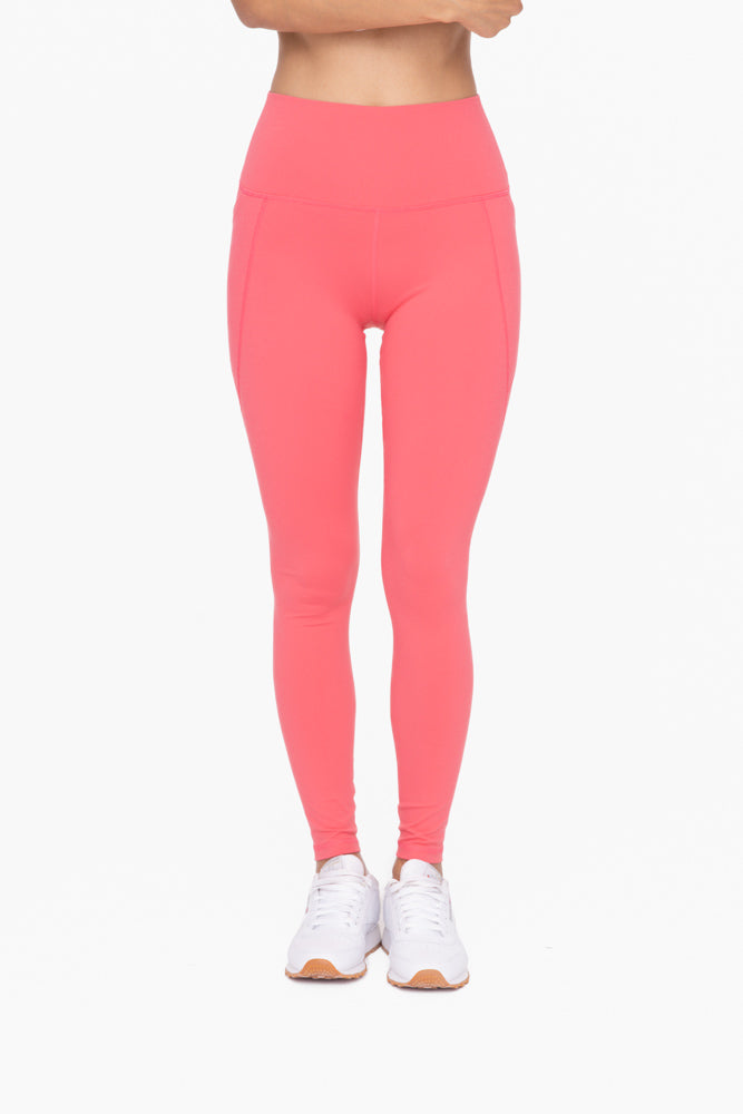 TAPERED BAND ESSENTIAL SOLID HIGH-WAIST LEGGING - BP600