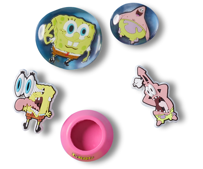 SPONGEBOB BUBBLE 5PK JIBBITZ - 10013556