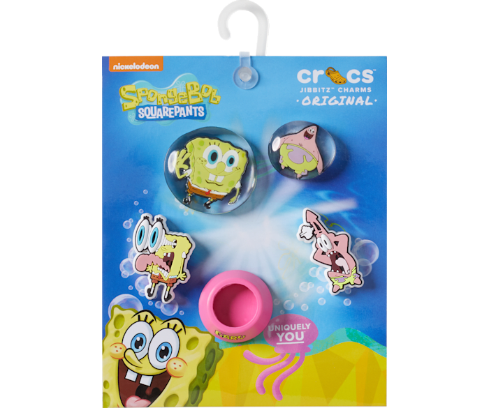 SPONGEBOB BUBBLE 5PK JIBBITZ - 10013556