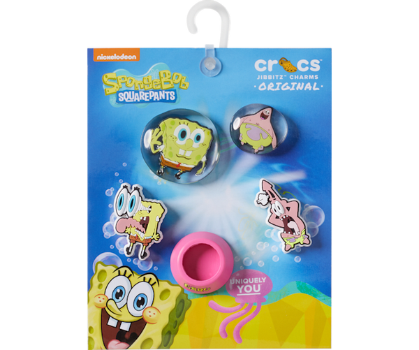 SPONGEBOB BUBBLE 5PK JIBBITZ - 10013556