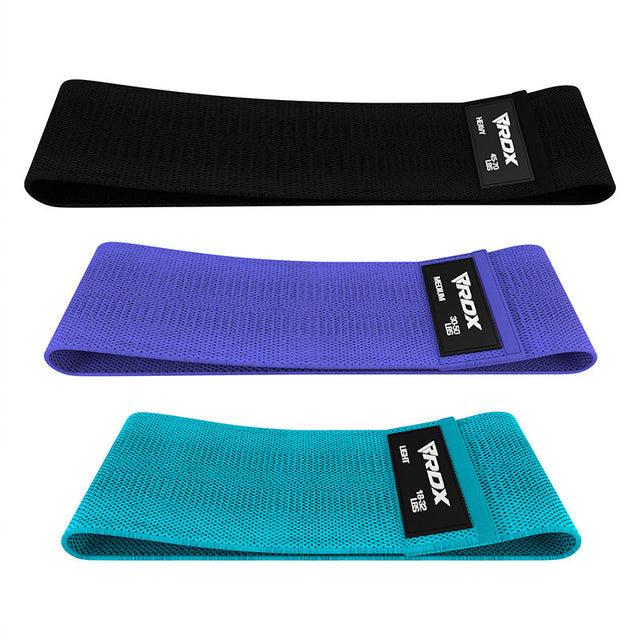 RDX CP Heavy-Duty Fabric Resistance Training Bands for Fitness - RBF-PCU